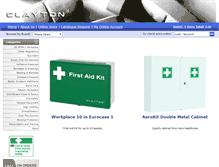 Tablet Screenshot of clayton-firstaid.com